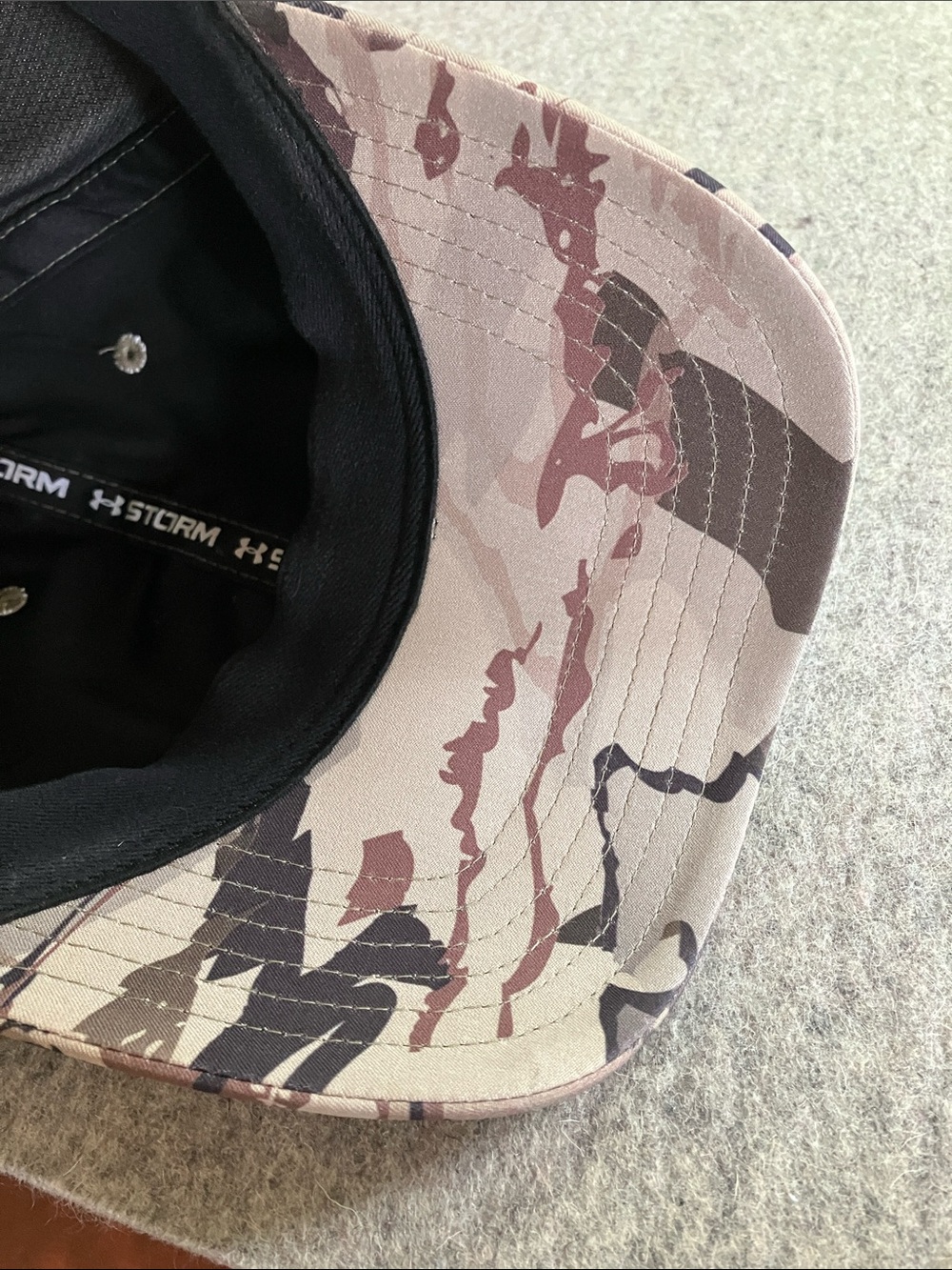STORM UNDER ARMOR CAMO CAP
NWOT SIZE XL/XXL - Picture 5 of 11